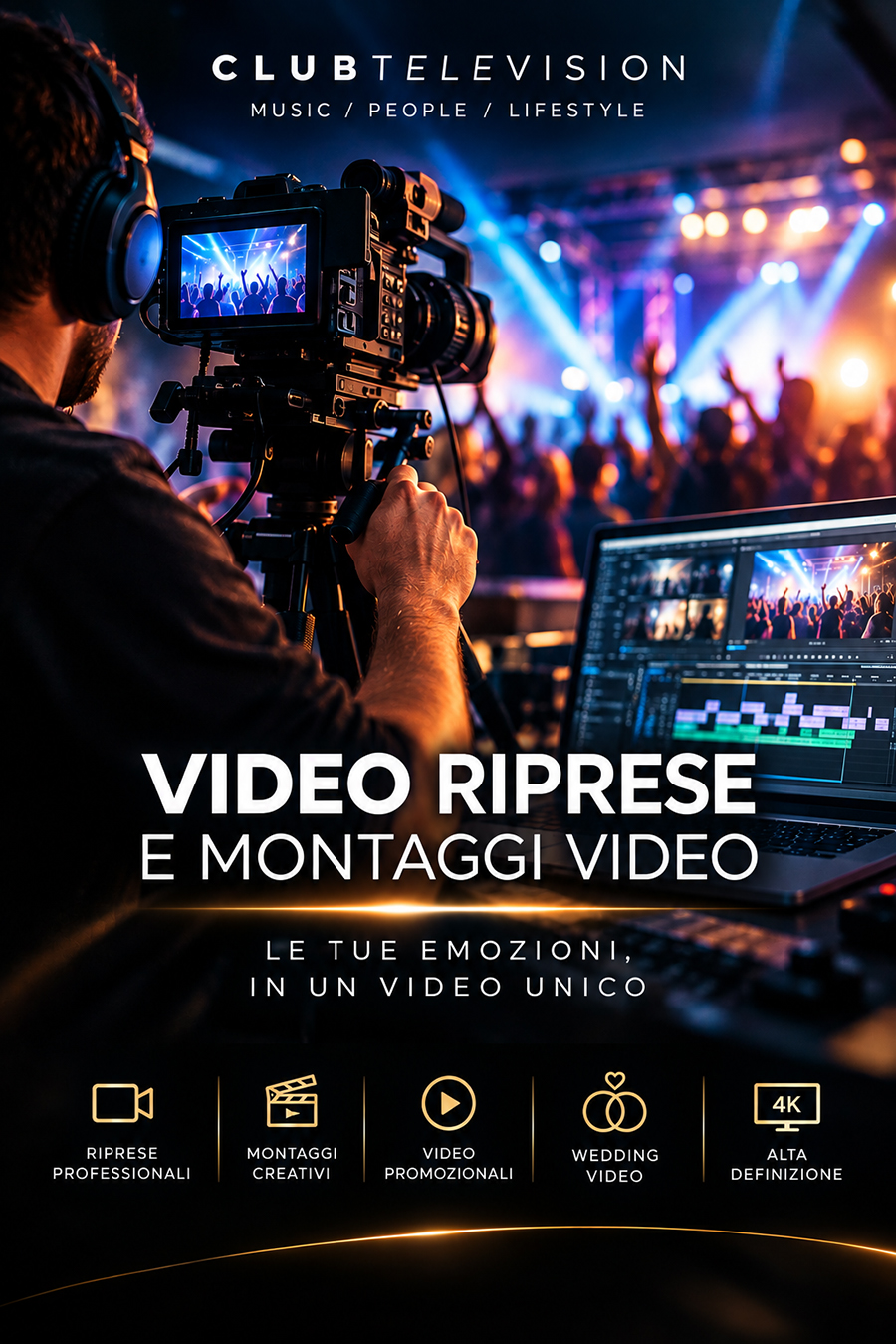 8-Videografia professionale tra luci e matrimoni